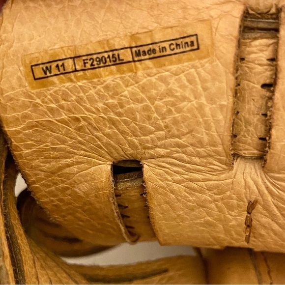 UGG Melinda Strappy Platform Sandals Slip On Wedges Tan Leather Size 11 - Picture 8 of 13